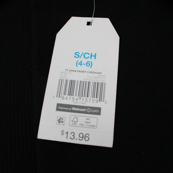 NWT Time and Tru Black Coverall – Size S (4–6) - Picture 4 of 6